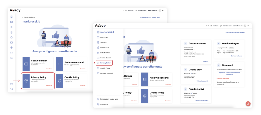 Generare la privacy policy su Avacy